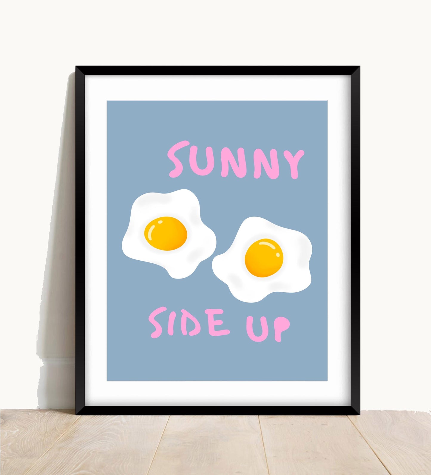 Sunny Side Up Print: Retro Kitchen Wall Art