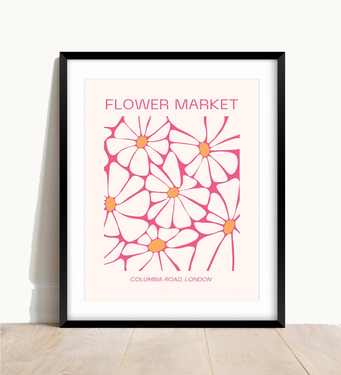 Colourful Flower Market Print: Columbia Road Floral Wall Art