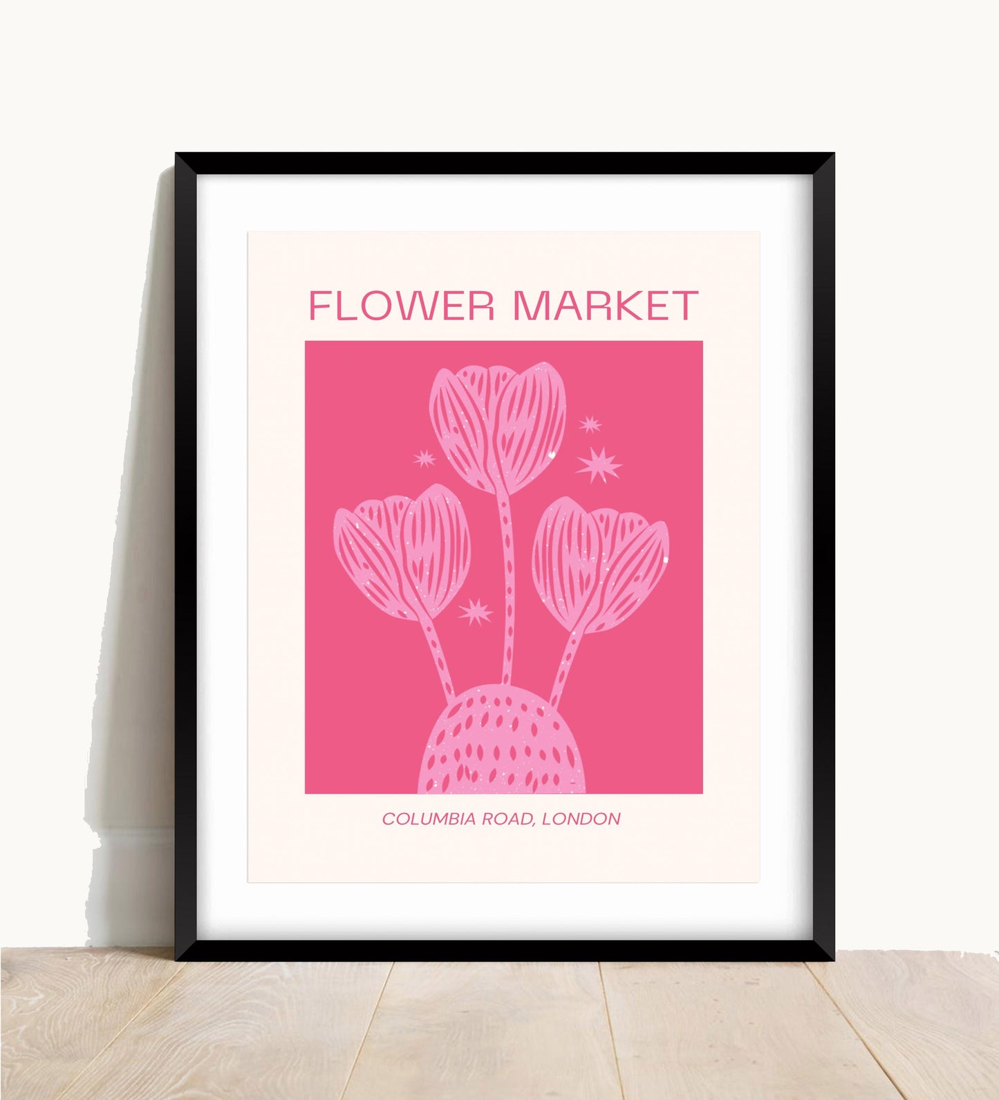 Flower Market Print: Columbia Road, London - Colourful Floral Wall Art