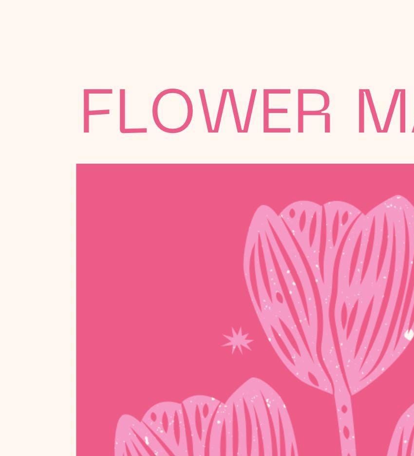 Flower Market Print: Columbia Road, London - Colourful Floral Wall Art