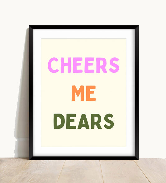 Cheers Wine Print