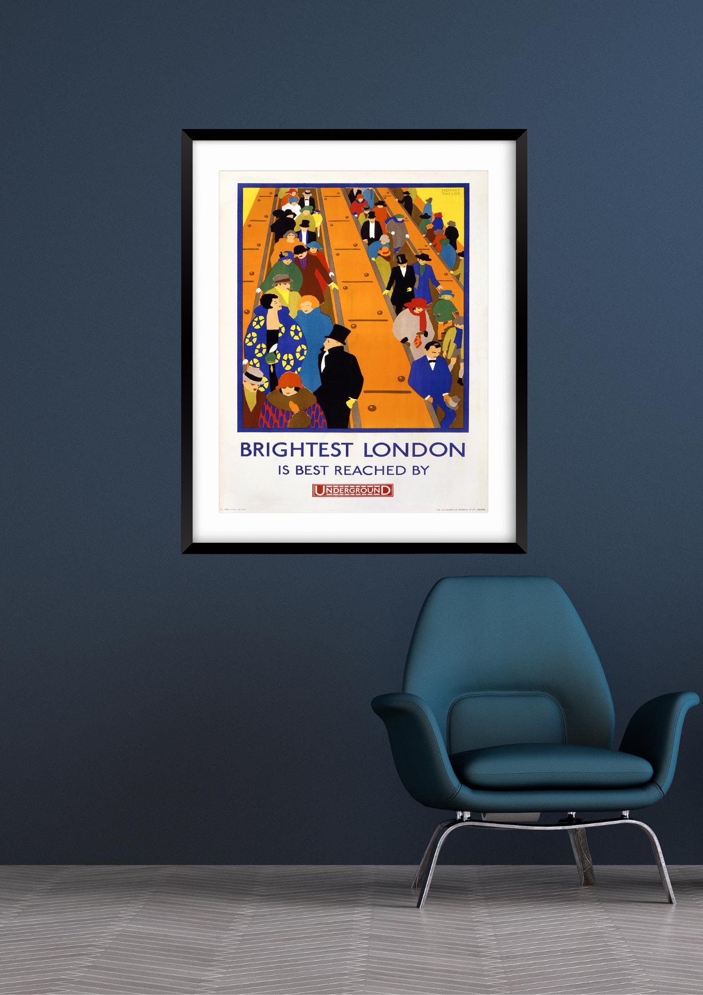 Vintage London Underground Art Print by Horace Taylor