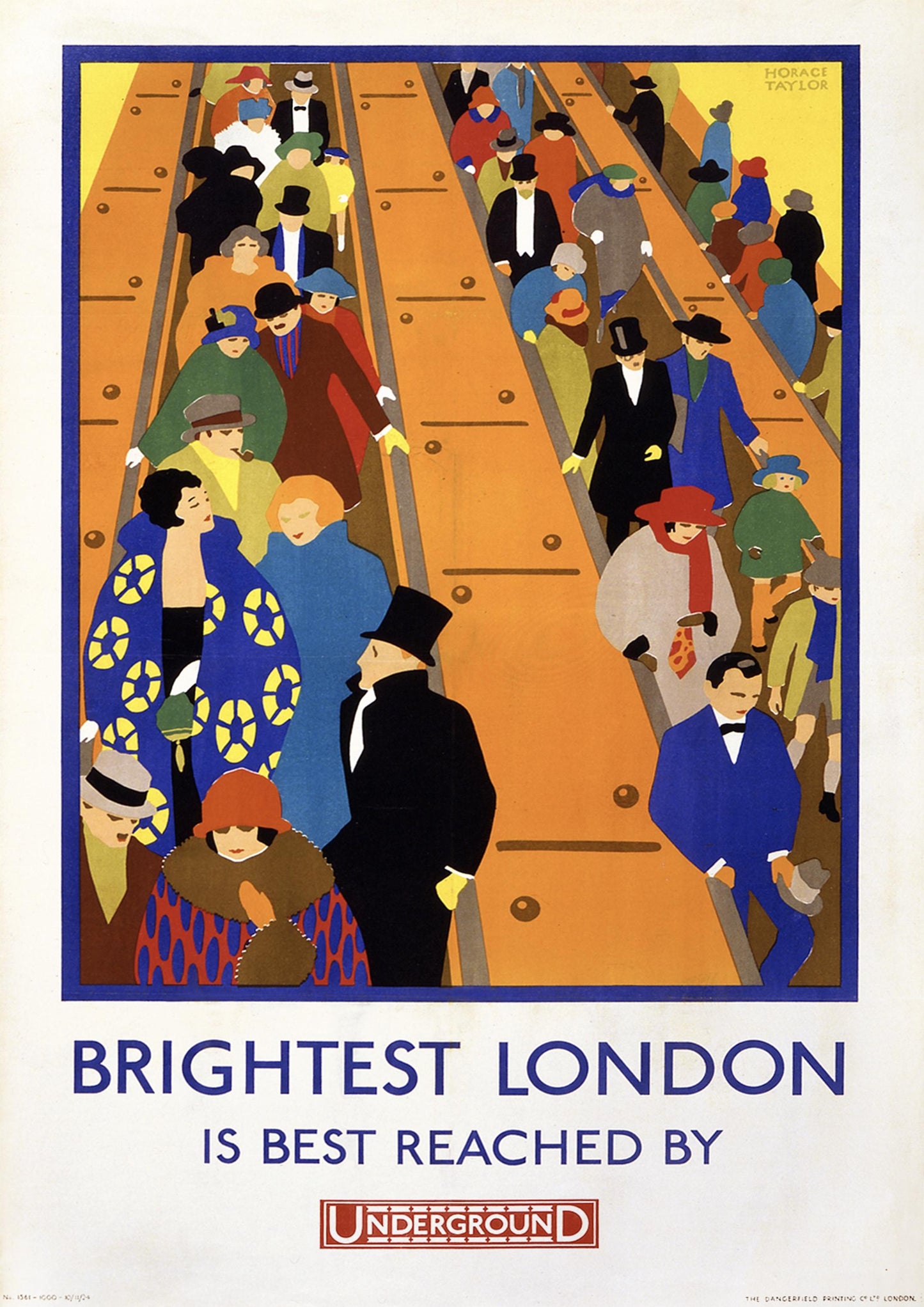 Vintage London Underground Art Print by Horace Taylor