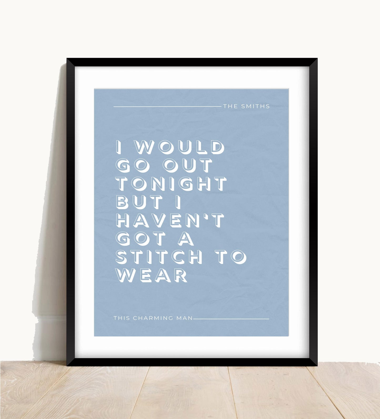The Smiths, This Charming Man Lyric Print