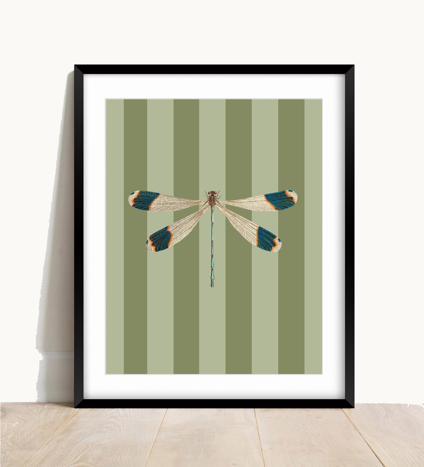 Dragonfly Art Print: Pearlescent Insect Poster