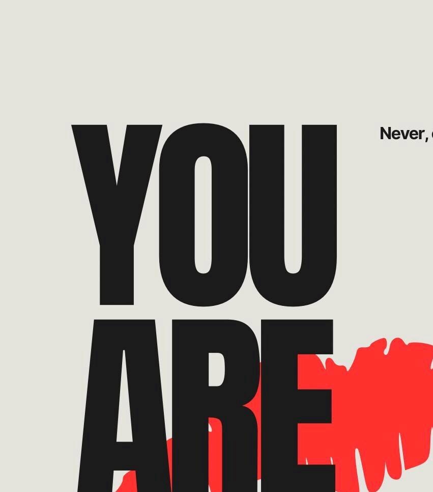 You Are An Icon Print, Typography Poster, Hallway Art