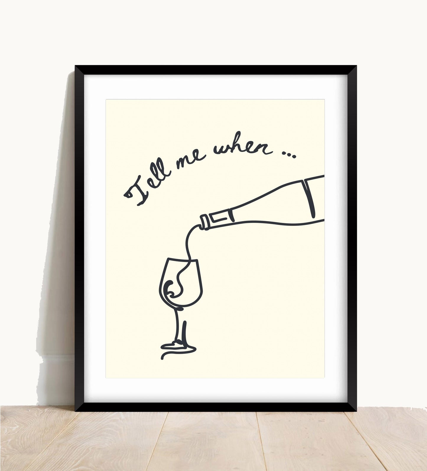 Cheers Wine Print: Retro Kitchen Wall Art, Trendy Home Decor