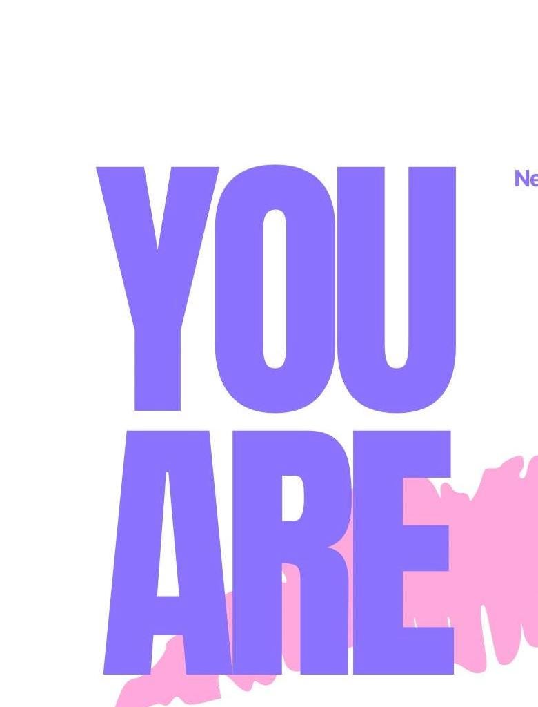 You Are An Icon Print: Typography Poster (A4/A3)