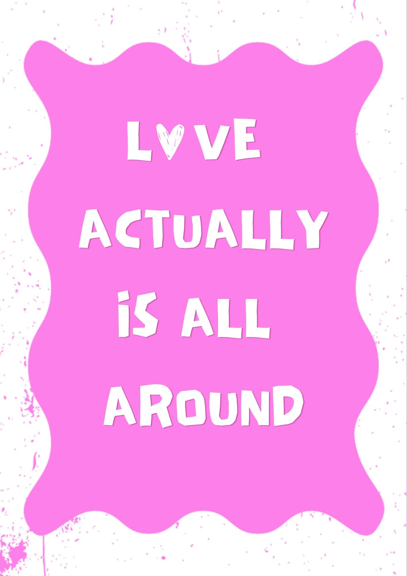 Love Actually Print: Feminine Bedroom Wall Art