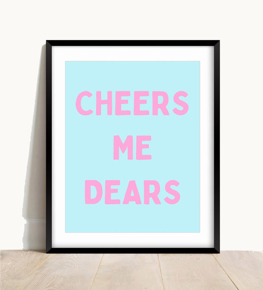 Cheers Wine Print