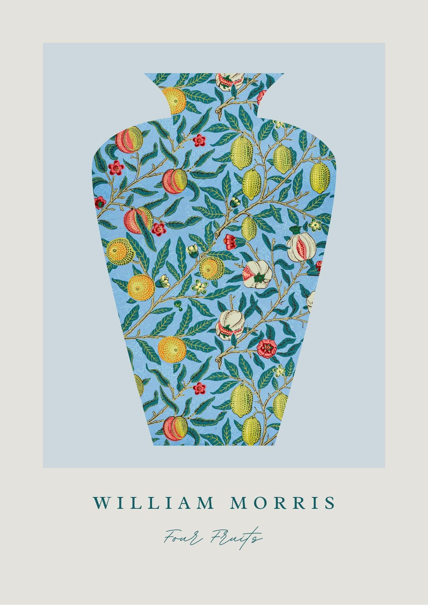 William Morris 'Four Fruits' Print: Vintage Exhibition Wall Art