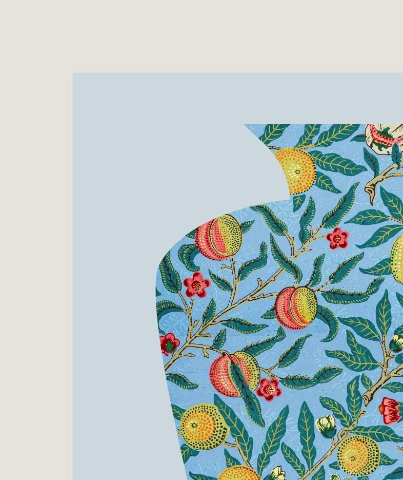 William Morris 'Four Fruits' Print: Vintage Exhibition Wall Art