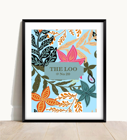 The Loo Print, Personalised Print