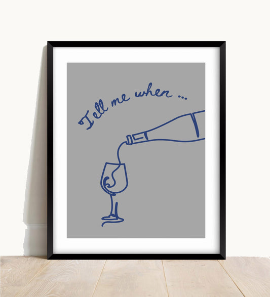 Cheers Wine Print