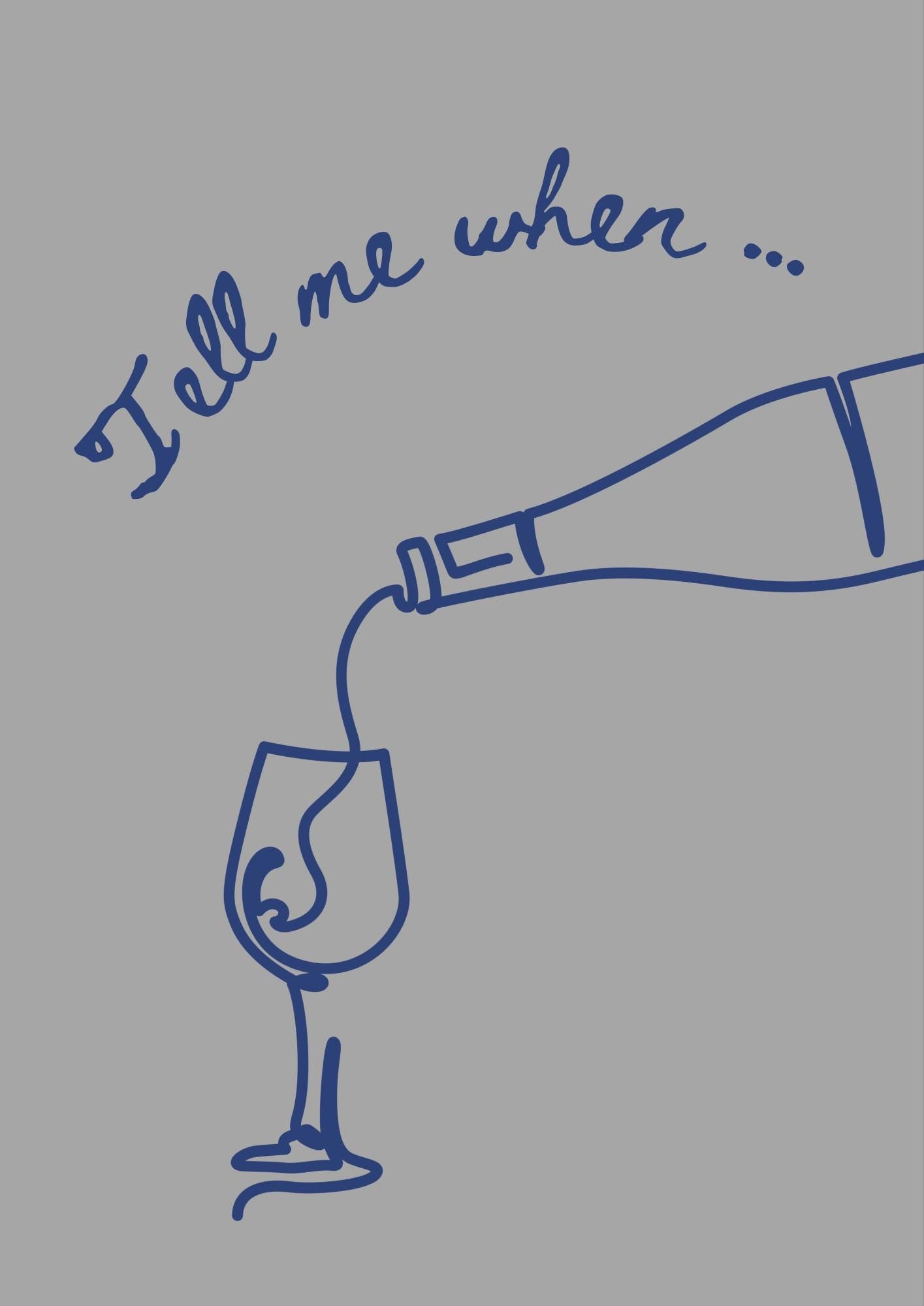 Cheers Wine Print: Retro Kitchen Wall Art (A1/A2/A4/A3)