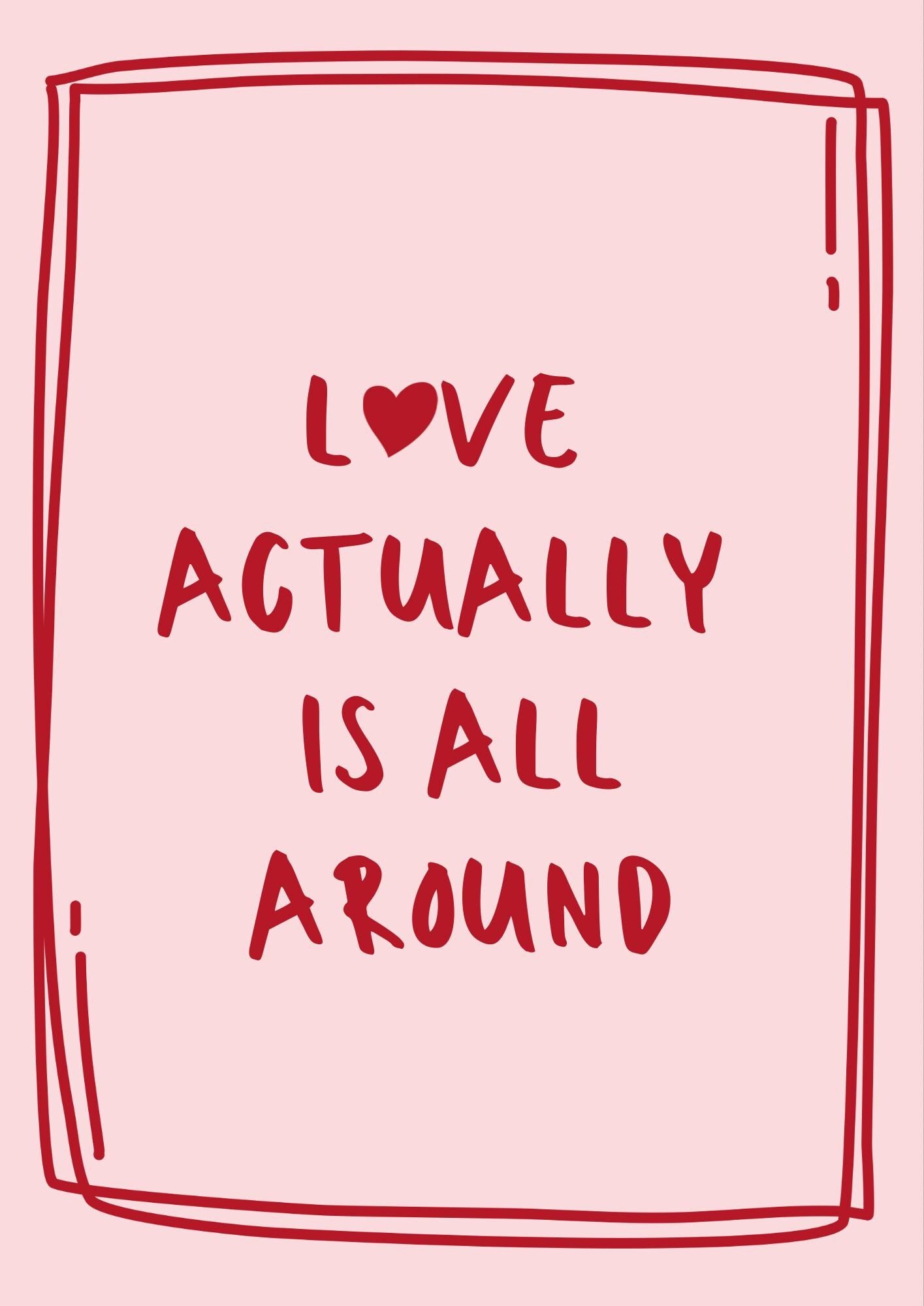 Love Actually Print: Romantic Bedroom Wall Art