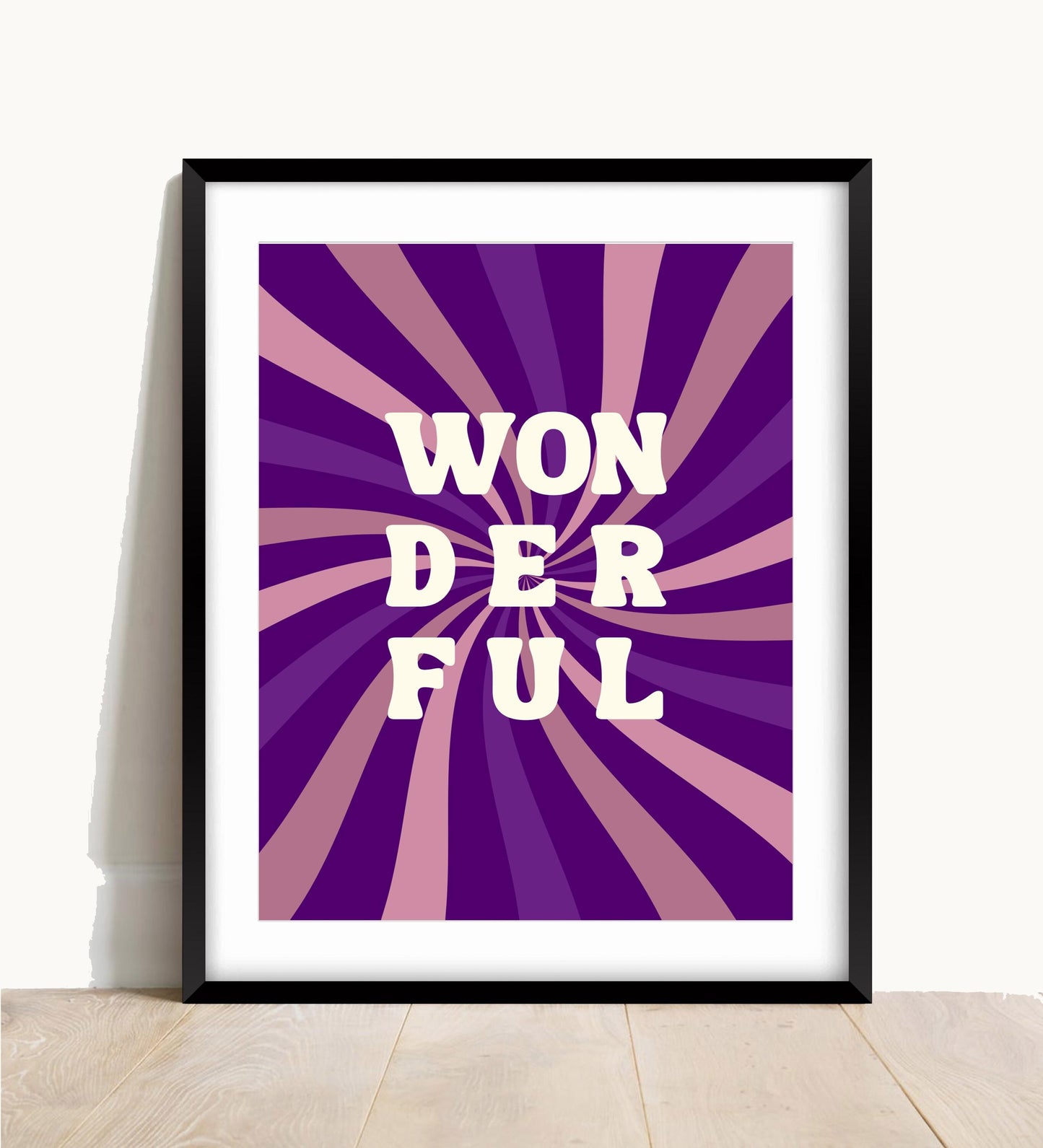 Typography Art Print, Retro Home Decor
