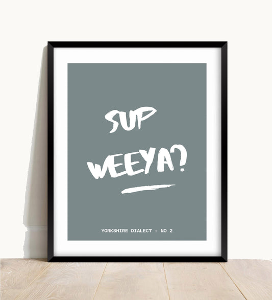 Yorkshire Dialect Print
