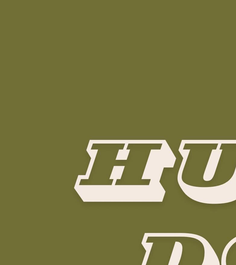 Hunky Dory Typography Print: Retro Wall Art