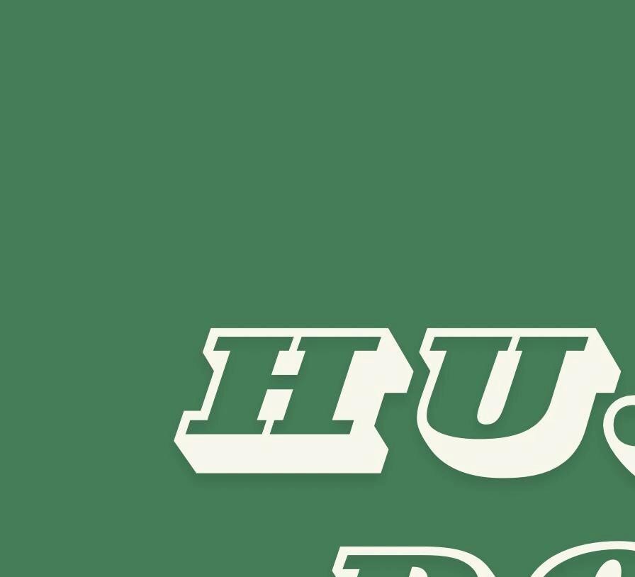 Hunky Dory Wall Print: Retro Typography Art