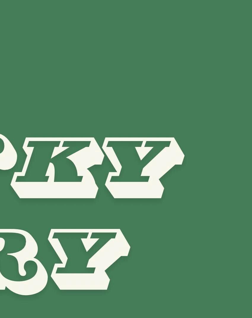 Hunky Dory Wall Print: Retro Typography Art