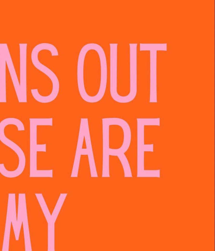 Funny Monkeys Circus Wall Print: Pink & Orange Typography (A4/A3)