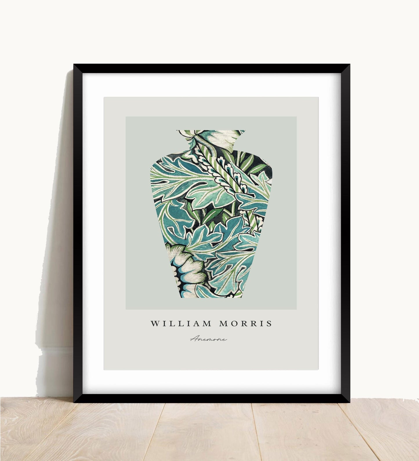 William Morris Anemone Print: Vintage Floral Wall Art