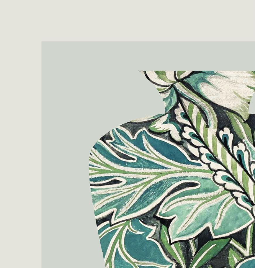 William Morris Anemone Print: Vintage Floral Wall Art