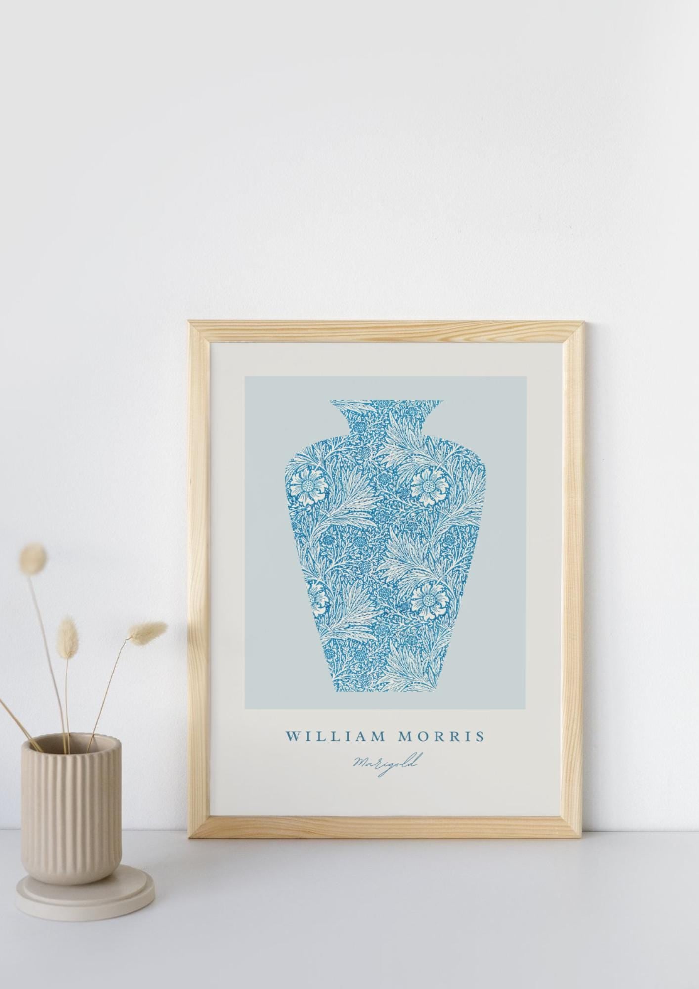 William Morris Marigold Print: Vintage Floral Wall Art