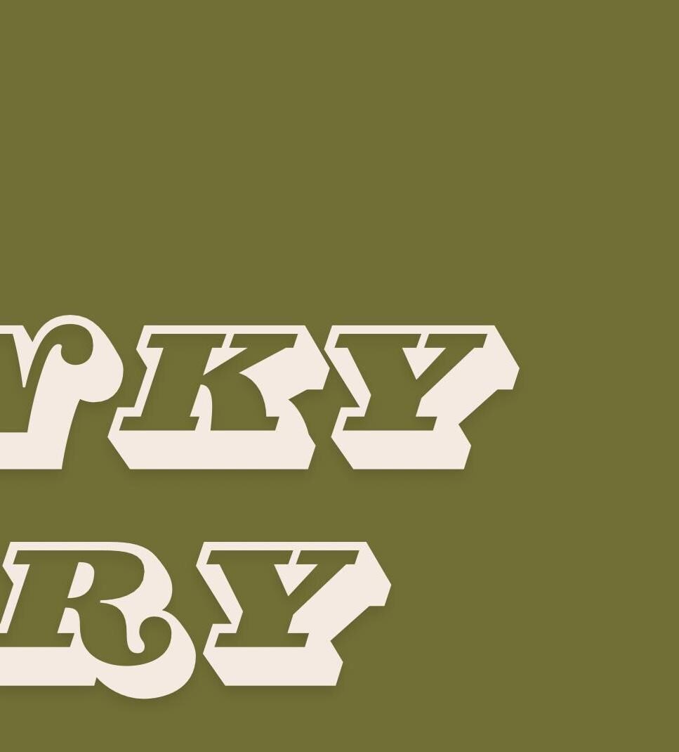Hunky Dory Typography Print: Retro Wall Art