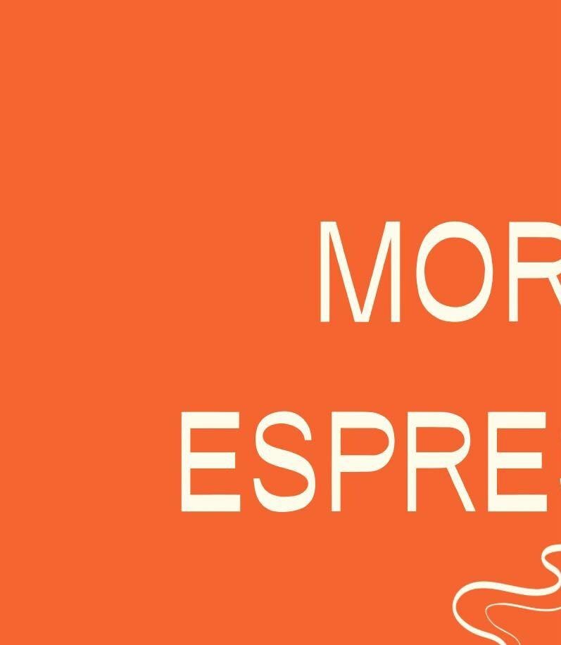 Espresso Art Print: Modern Coffee Poster, Colourful Wall Decor