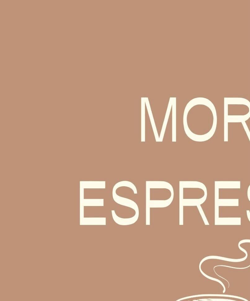 Espresso Art Print: Modern Coffee Poster, Kitchen Wall Decor