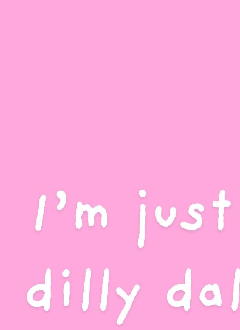 Dilly Dallying Print: Retro Pink Wall Art (A4/A3/A2/A1)