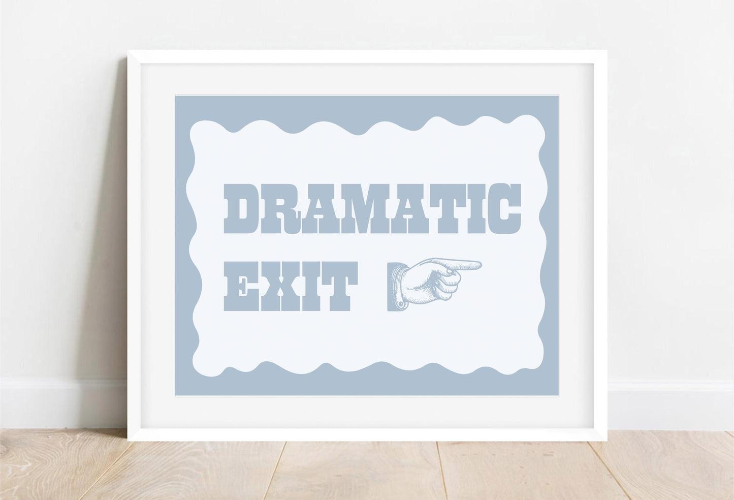 Dramatic Exit Art Print: Retro Kitchen Wall Decor