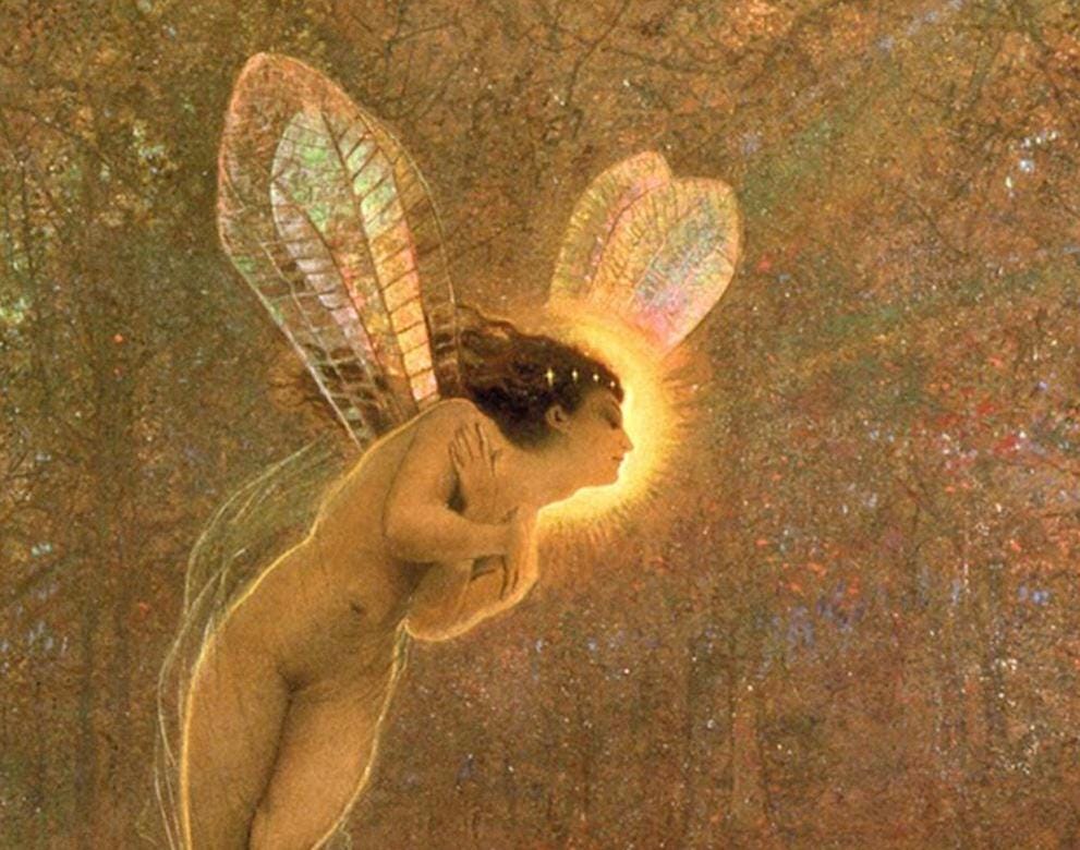 John Atkinson Grimshaw Fairy Print: Iris, Pre-Raphaelite Wall Art