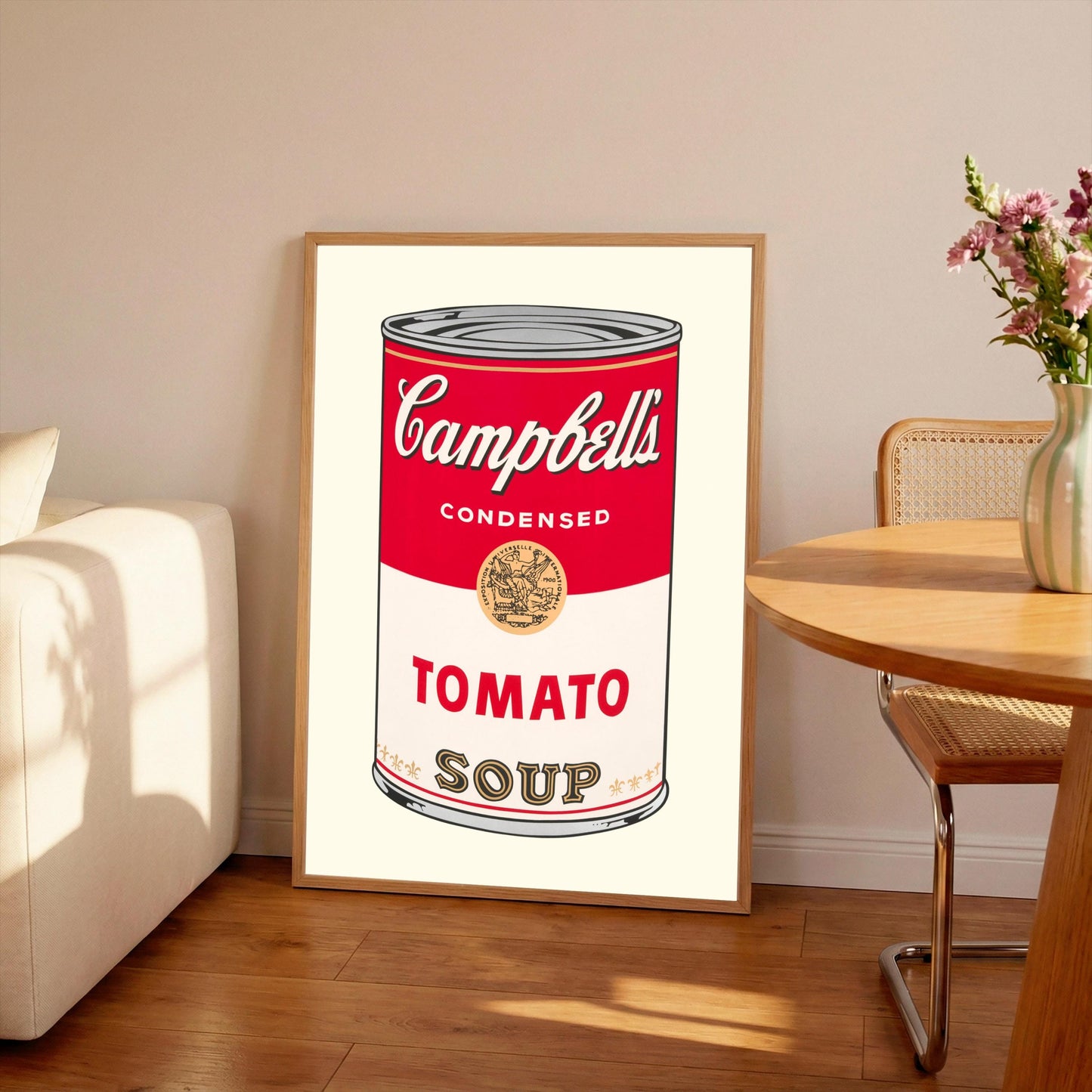 Andy Warhol Campbell's Soup Print: Retro Pop Art Poster