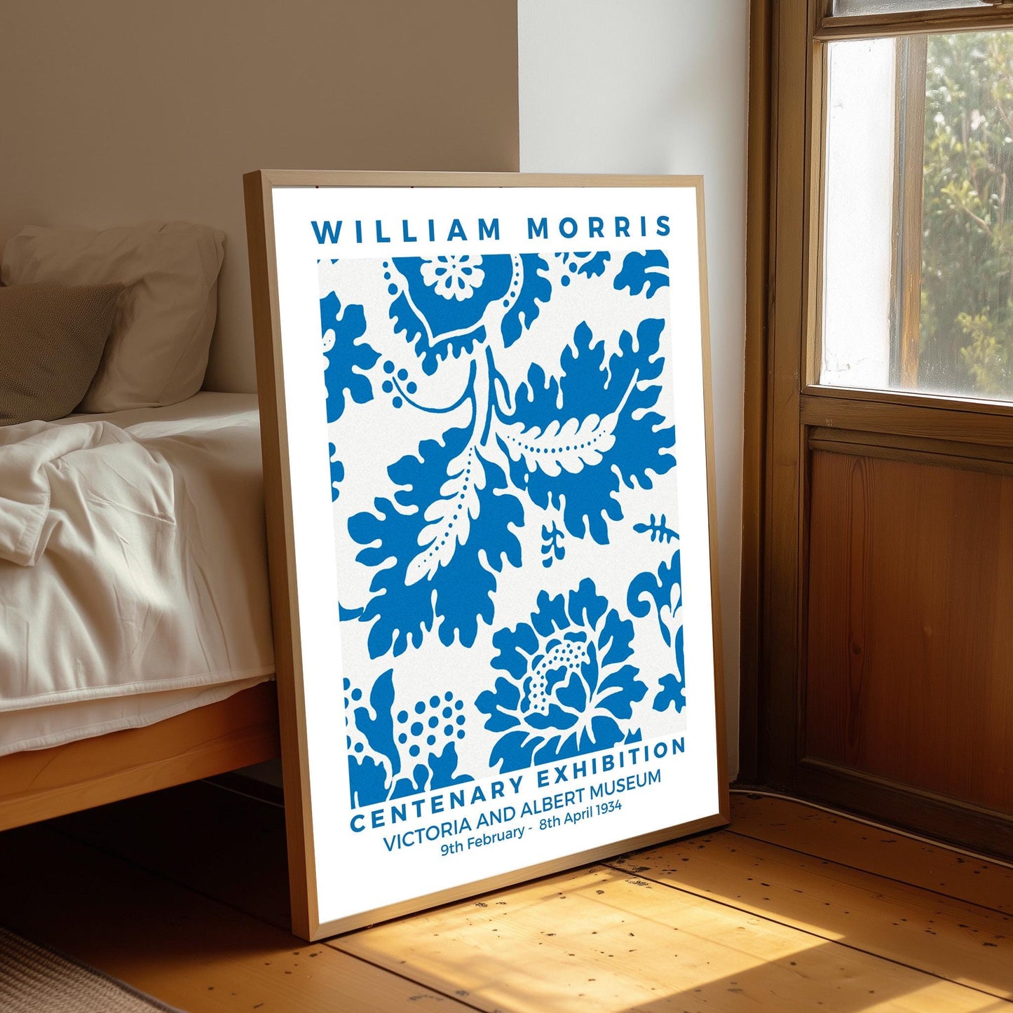 William Morris Exhibition Poster: Art Nouveau Floral Print