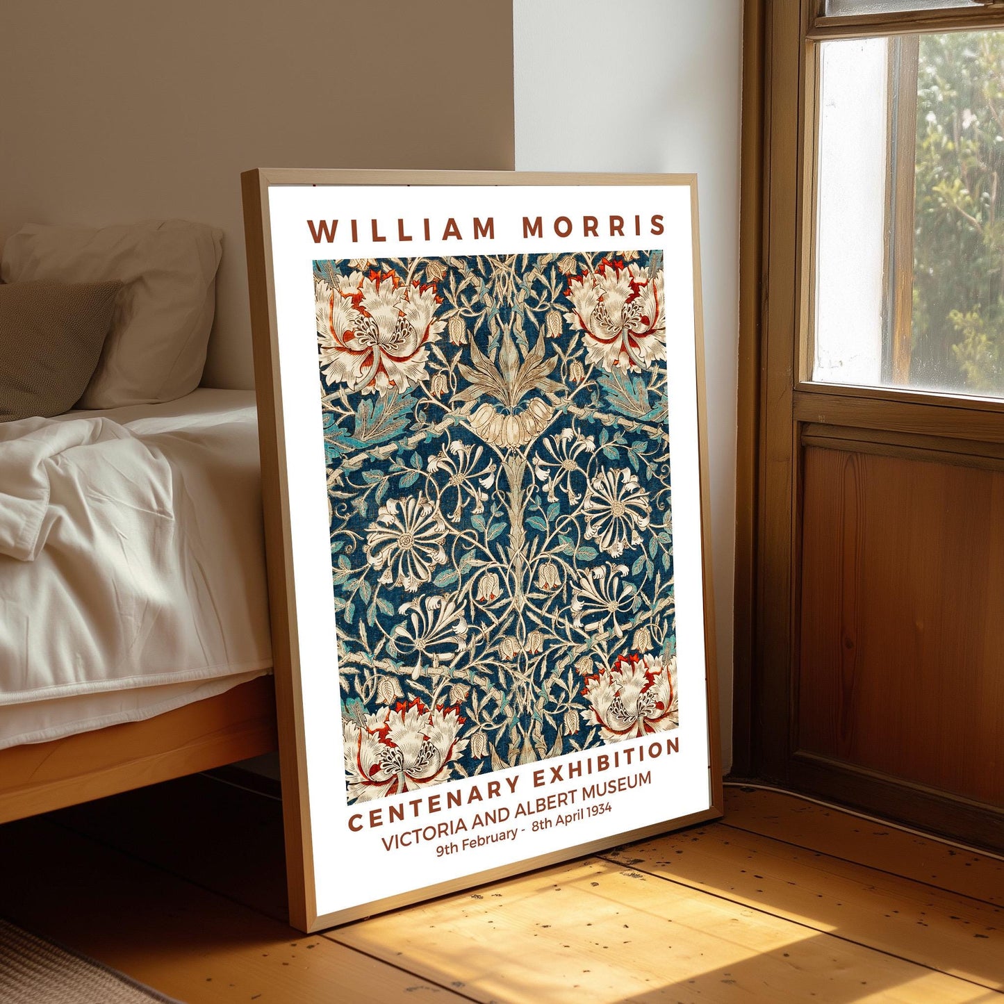 William Morris Honeysuckle Art Nouveau Exhibition Poster