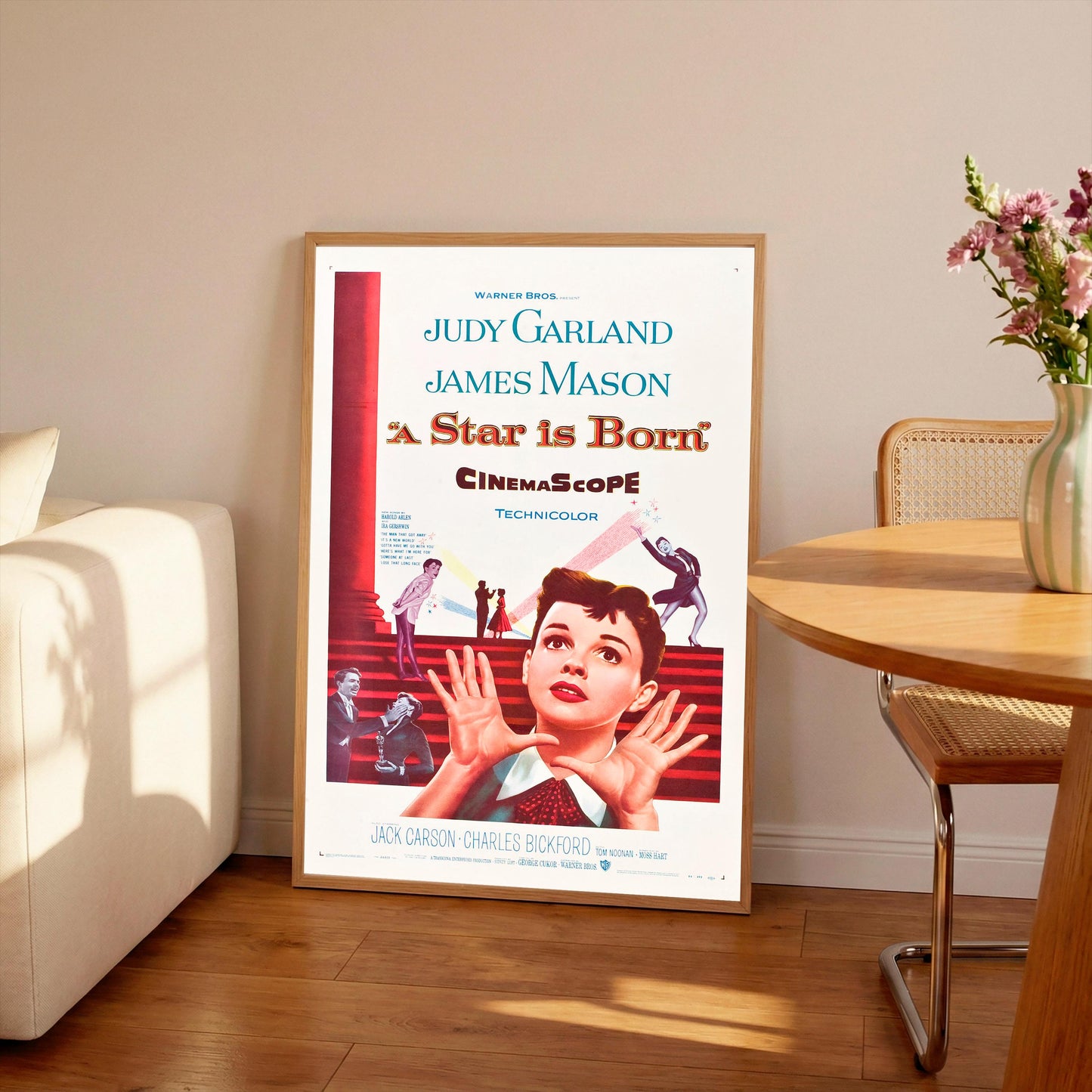 Judy Garland 'A Star is Born' Movie Poster: Vintage Cinema Art Print