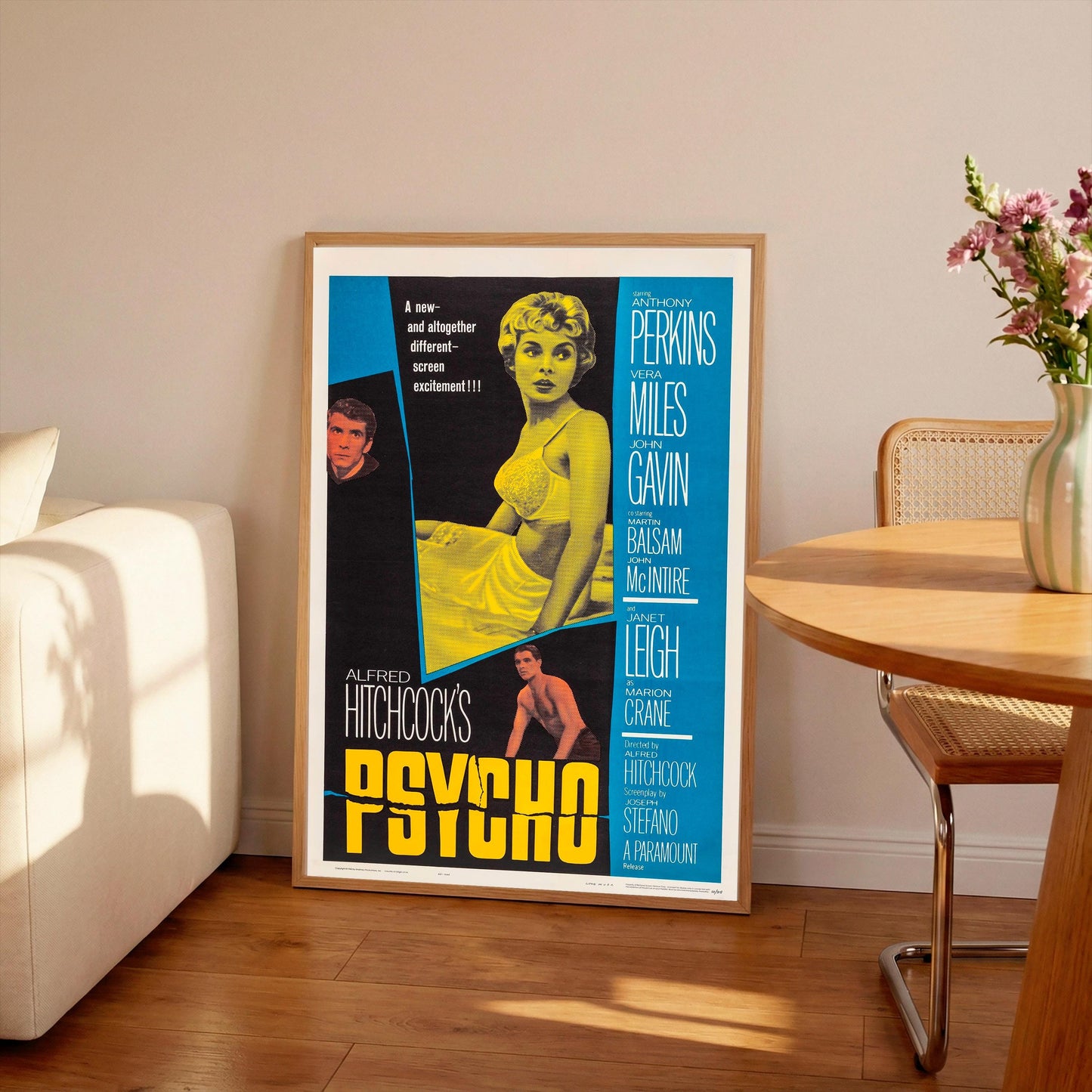 Psycho Movie Poster: Vintage Cinema Style Print