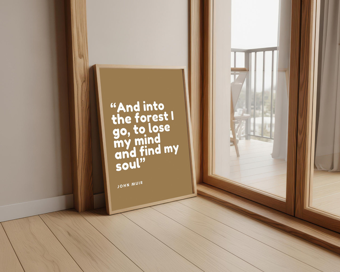 John Muir Quote Print: Forest, Mind & Soul Wall Art