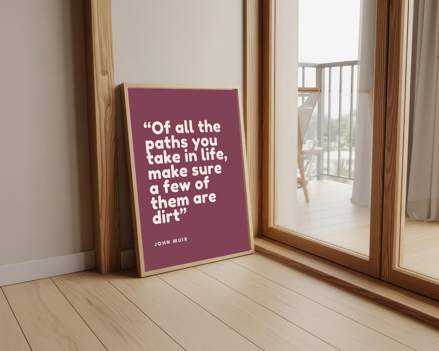 John Muir Quote Print: Hiking Outdoors Wall Art