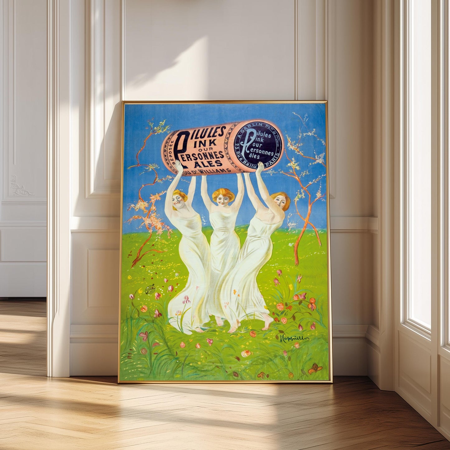 Leonetto Cappiello Vintage Italian Alcohol Poster: Paris Bar Wall Art