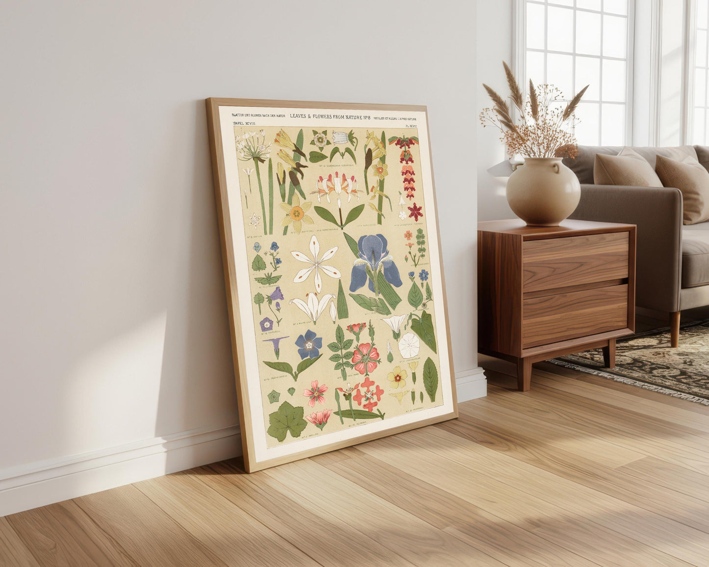 Owen Jones Vintage Botanical Print: Leaves & Flowers Wall Art