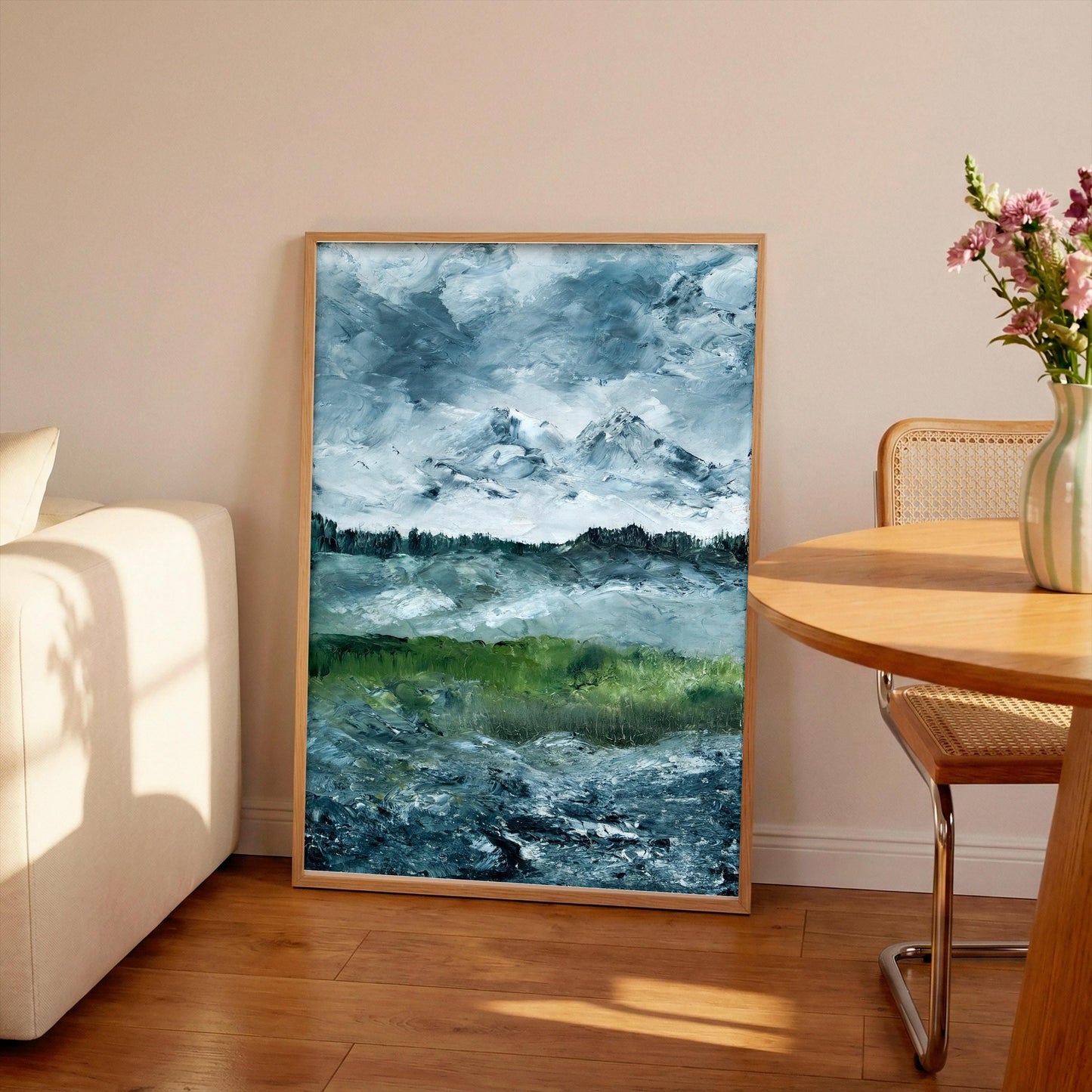 August Strindberg Landscape Print: Vintage Swedish Wall Art