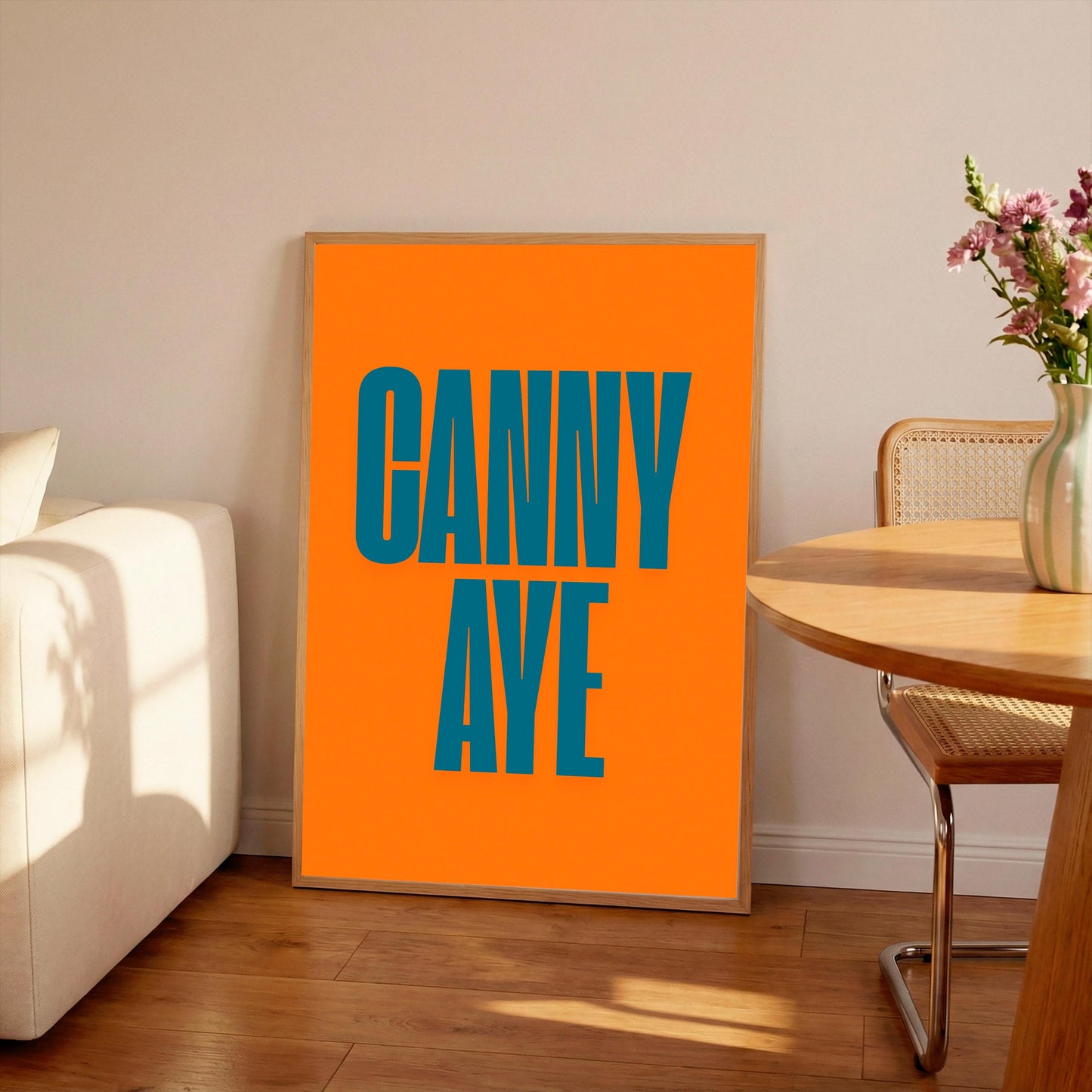 Canny Aye Typography Print: Northern Quote, Hallway Art