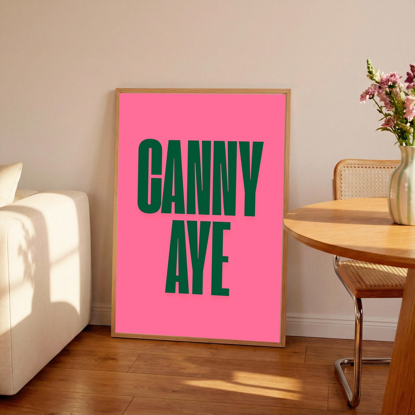 Canny Aye Typography Print: Northern Quote, Hallway Art