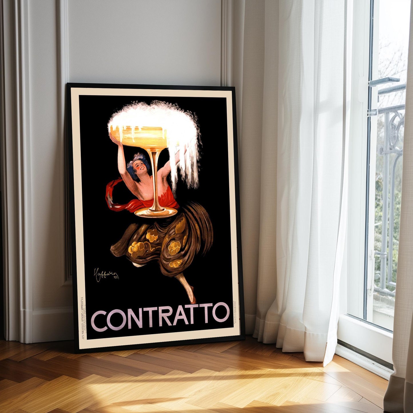 Contralto Vintage Drink Poster: Paris Bar Wall Art