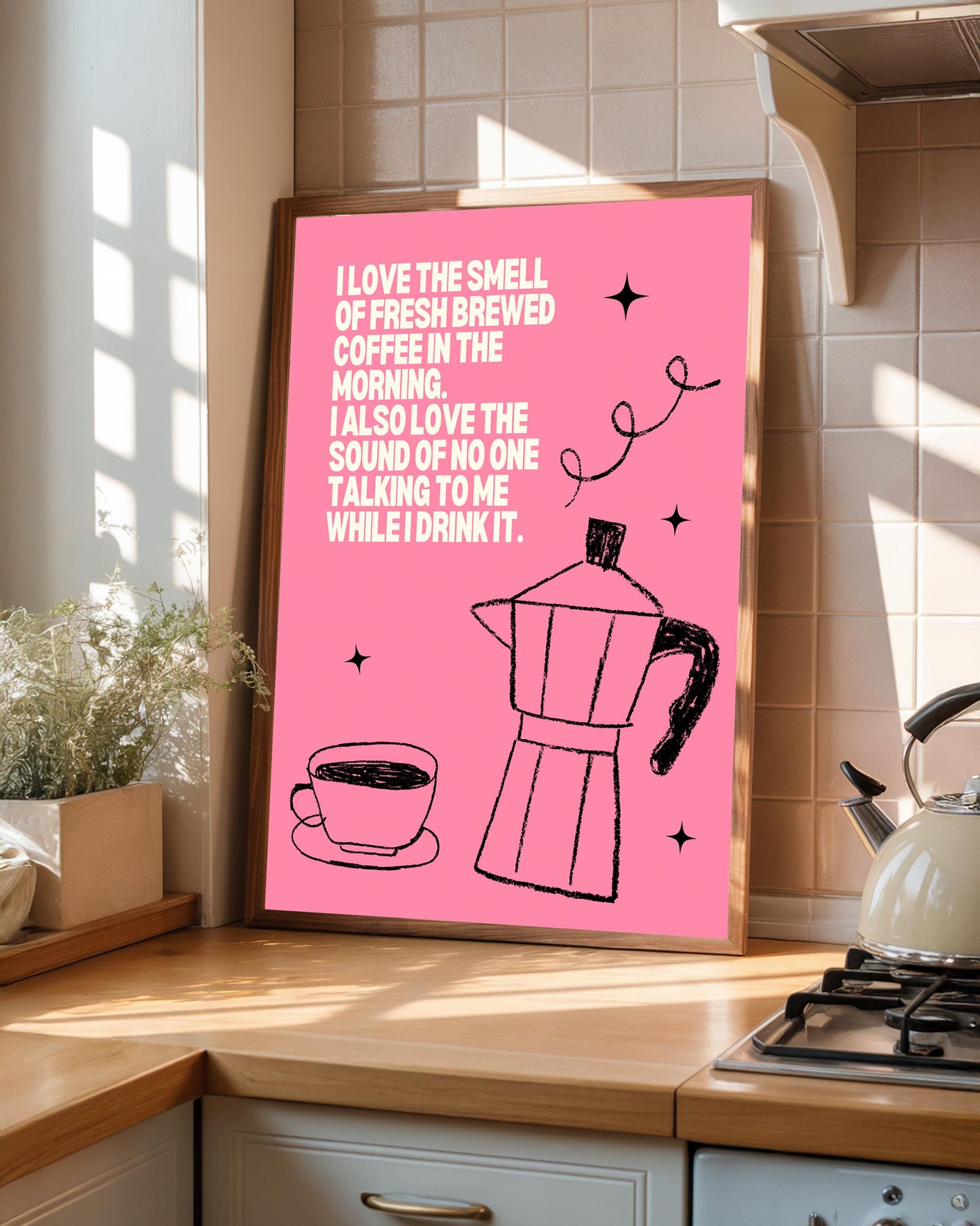 Bialetti Espresso Maker Print: Modern Italian Coffee Art