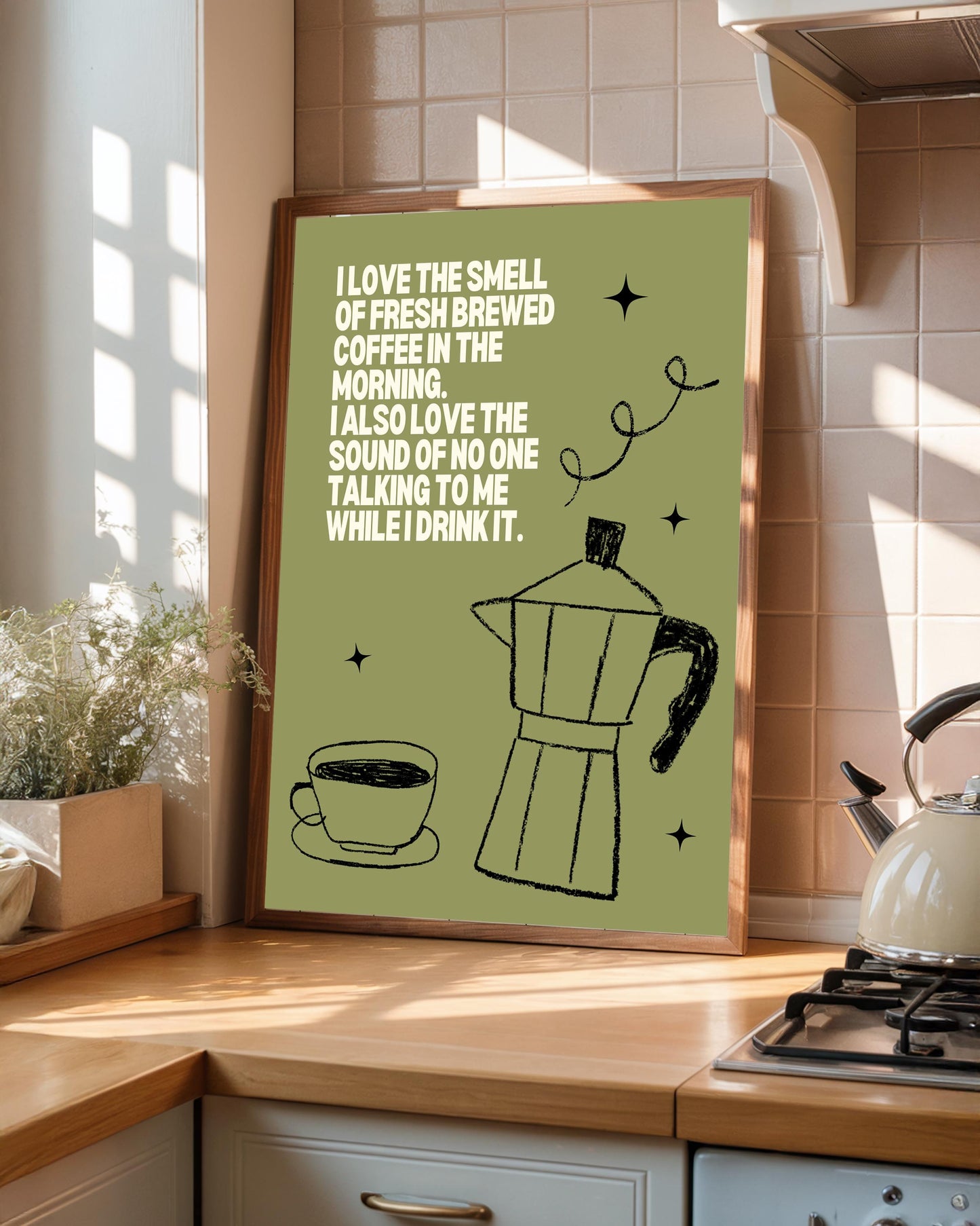 Bialetti Espresso Maker Print: Modern Italian Coffee Art